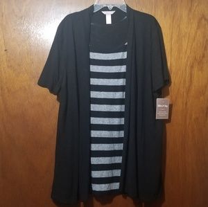 White Stag layered-look top